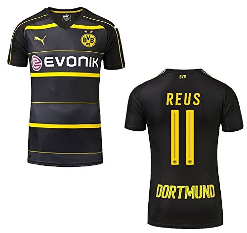 Puma Herren Bvb Away Replica Shirt with Sponsor Logo Trikot