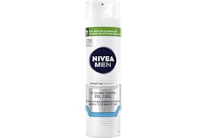 ‎NIVEA NIVEA MEN Sensitive Recovery Żel do golenia – aloes, prowitamina B5, regeneracja skóry wrażliwej – 200 ml