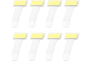 KMUQSHY 8 Soporte para Ticket de Aparcamiento, Clip para Parabrisas Coche, Clips para Boletos, Soporte de Plástico Transparente con Adhesivo, Pinzas para Tickets de Estacionamiento, Sujetador de Documentos