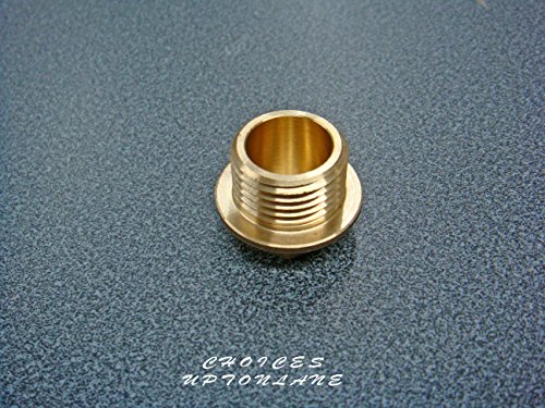 Messing Hex Flansch Stecker Blindstopfen Stopp End BSP in verschiedenen Größen, messing, (1/4″BSP) - 2