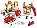 Produktbild Play Builds Fire Station Building Blocks Set -86 pezzi - Include Vigili del Fuoco, Edificio, Autopompa, Motocicletta, Vigili del Fuoco & Boy Minifigures, Dalmata & Accessori Compatibile con LEGO DUPLO