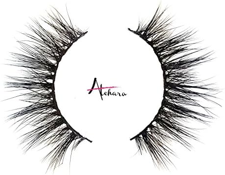 Handmade Atchara Reusable Faux Mink Lilly Celebrity Style 3D Long Strip Cruelty Free False Lashes Wispy Luxury MIAMI Naturally Curved
