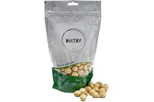 NULTHY - 500gr Nueces de Macadamia - Frutos Secos Naturales - Snack Saludable - Sin Gluten - Vegano