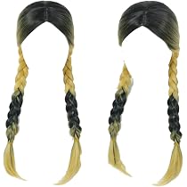 Rindou Haitani Cosplay-Perücke – Schwarz-gelb, 50 Cm Lang, Mit Haarnetz, Für Anime & Kostüme