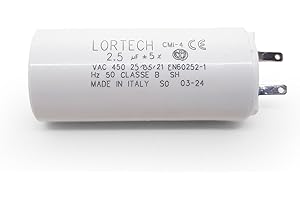 LORTECH Condensatori 2,5 μF per tapparelle tutte le marche - coppia motore 6 Nm - made in Italy