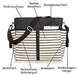 Wickeltasche (+ Wickelauflage) Baby Tasche mit Befestigung für Kinderwagen Buggy - 4