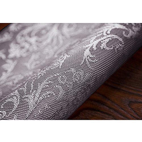 Tischsets (6er Set) – Soriace® Sets Tabellenplatzmatten Abendessen waschbare Kunststoff Vinyl platzsets / tischläufer, 45 * 30cm, Gray - 6