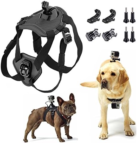 Dog Harness Fetch Adjustable Chest Strap with Official Mount Kit for Gopro Hero 6 5 4 Session 3 3+ 2 Sport Action Camera Accessories