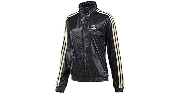 giacca adidas nera e oro