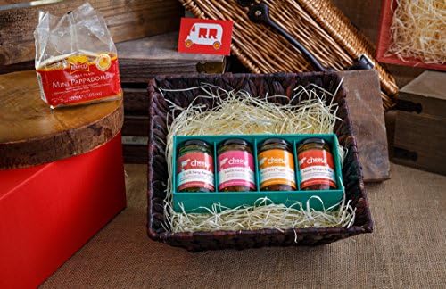 Hot Indian Pickles &amp; Poppadoms Hamper - Smelly Garlic Pickle, Messy Mango Pickle, Chilli Bang-Bang Pickle, Wild-Wild Veggies pickle &amp; Mini Madras Poppadoms