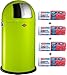Produktbild Wesco Pushboy 50-Liter Mülleimer limegreen + 56 Stück optimal passende Müllbeutel