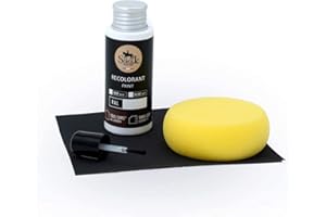 SOFOLK DEPUIS 1989 Sofolk - Kit de retoque Pintura Cuero/Cuero de imitación - Tinte para volante de coche, asiento de coche, sofás, zapatos, chaquetas y ropa - Cuero dañado, rayado, arañado, descolorido