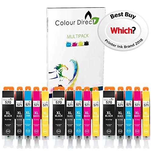 3 Ensembles ( 15 Encre ) Colour Direct Compatible Cartouches PGI 570XL CLI 571 XL- Remplacement Pour Canon Pixma MG5750 MG5751 MG5752 MG5753 MG6850 MG6851 MG6852 MG6853 MG7750 MG7751 MG7752 MG7753 TS5050 TS5051 TS5053 TS5055 TS6050 TS6051 TS6052 TS8050 TS8051 TS8052 TS8053 TS9050 TS9055 Imprimantes.
