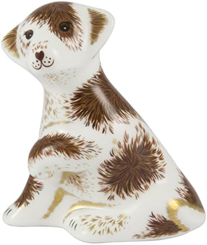 Royal Crown Derby Bailey Puppy Paperweight, Fine Bone China, Multi-Colour