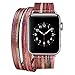 Produktbild Armband für Apple Watch 42mm,PU Leder Ersatzband mit Edelstahl Gürtelschnalle Leder Uhrenarmband für Apple Watch 42mm Series 1/2 /3 (* / 275) (5)