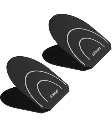 Set Di 4 Guanti Antistatici In Microfibra Per Vinile: Proteggi E Pulisci I Tuoi Dischi Con Stile (Nero) - 2