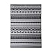 Produktbild OREVA Tapis de salon style scandinave - 100% polypropylene heatset - 160 x 230 cm - Gris et noir - Poils ras