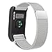Produktbild MoKo Garmin vívoactive HR Armband - Edelstahl Milanese Magnet Uhr Band Strap Uhrenarmband Erstatzband Replacement für Garmin vívoactive HR Sport GPS-Smartwatch, Silber