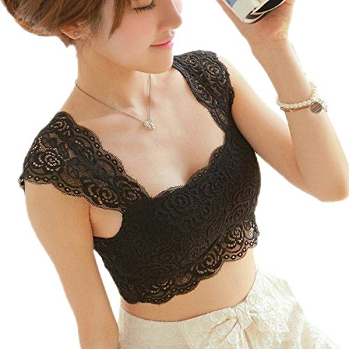 BJAC Hot Sexy Women Lace Strapless Black Padded Bra (removable pads) RS.449 (55.00% Off) - Amazon