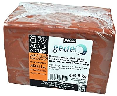 Pébéo - Gédéo Terre Glaise Poterie, Modelage du Corps Humain, Sculpture Terre - Argile Rouge à Cuire au Four de Potier -…