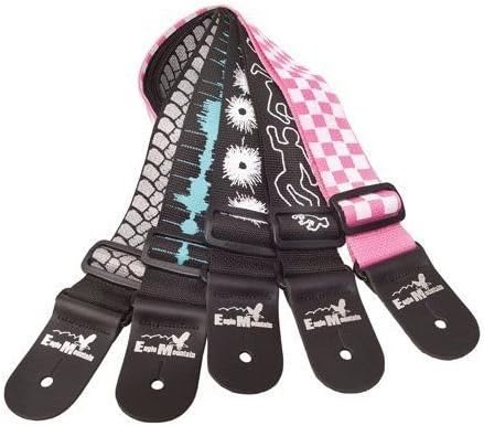 Eagle Mountain Strap 'Chalk Line' - Black With White Chalk Line