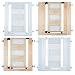 Safetots Contemporary Wooden Pressure Fit Stair Gate, Natural, 74 to 81 cm