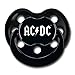 Produktbild AC/DC Logo Schnuller schwarz 0-6 Monate