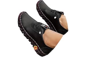 ticticlily Mocassins Femme Confortable Loafers en Cuir Souple Plat Chaussures de Décontractées Simple