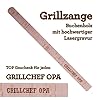 Grillzange Aus Holz Mit Hochwertiger Gravur Grillchef Opa