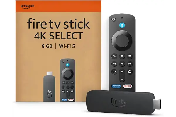 Amazon Fire TV Stick 4K Select: comienza a reproducir contenido 4K en streaming, ve cientos de miles de películas y episodios de series, encuentra series más rápido con Alexa+