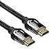 Produktbild ULTRICS HDMI Kabel 2 Meter, 4K HDMI 2.0 Schnell Geschwindigkeit 18Gbps Ethernet, Vergoldete Steckverbinder, Nylongeflochtene Schnur, Audio Return, HD Video 1080p 2160p, 3D für Gaming Xbox PC LED TV