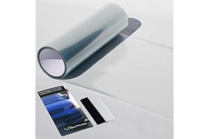 VT Supplies 30 x 200cm Clear Protection Headlight Tint Film Also For Taillights Fog Lights Car Body + Squeegee Tool