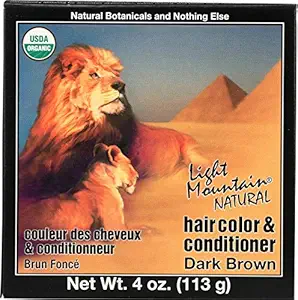 Light Mountain Hair Color and Conditioner, Dark Brown, 113g