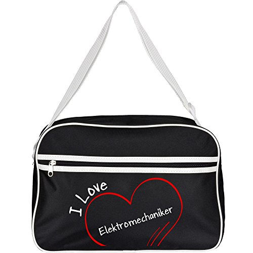 Preisvergleich Produktbild Retrotasche Modern I Love Elektromechaniker schwarz