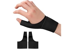 Ceihwa 2pcs Elastische Daumen Handgelenkschiene Daumenbandage Rechts Links Daumenorthese Daumensattelgelenk Handbandage Daumenschiene Handgelenkstütze Kompression Daumenstütze Sehnenscheidenentzündung