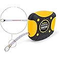 Gunpla 15M/50Ft Measuring Tape, Imperial and Metric Retractable Tape Measure with White Steel Tape for Construction Home Use and Carpentry Measurement