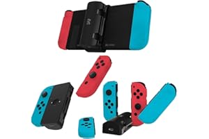 Remotto Enerjoy Go - Tragbares Ladegerät für Nintendo Switch & OLED, Powerbank 5.000 mAh, Akku 3-in-1: Kabelloses Laden, Controller-Modus und Ladestation Joy-Cons, Switch-Zubehör