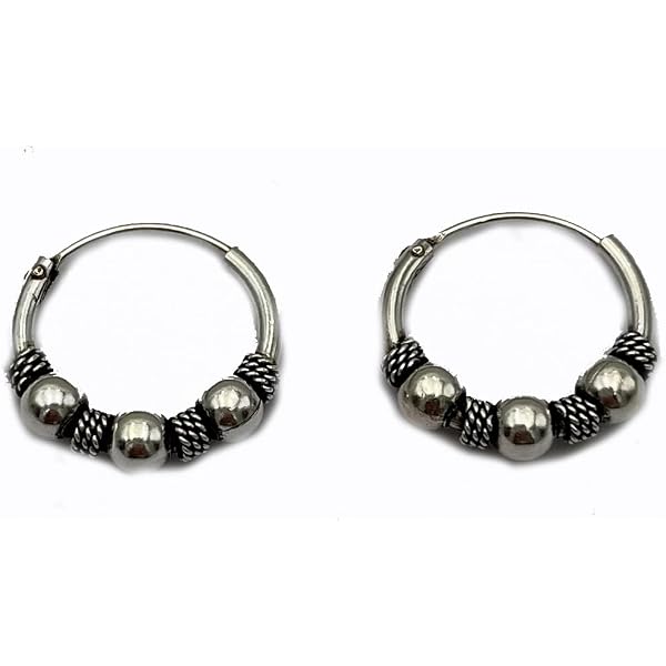 Orecchini Cerchi Celtici In Argento 925 Ossidato – NKlaus, 18mm, Gioielli Unisex Gotici, Piercing All'Orecchio, Regalo Per Lui E Lei