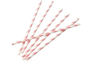 Talking Tables Mix and Match Pailles en Papier pour Goûter Festif, Mariage et Anniversaire, Rose (Paquet de 30)