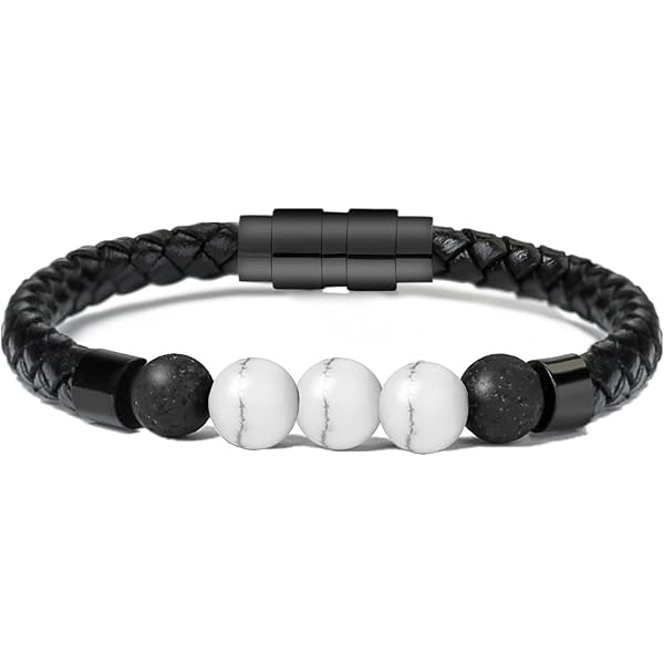 Minicremation Crematie Sieraden Schedel Urn Armband voor As Voor Mannen Vrouwen Keepsake Memorial Manchet Bangle Gevlochten Lederen Polsband Crematie Armband Gift voor Mannen Vader Man, Roestvrij