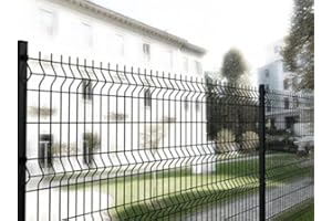 ITALFROM - Pannelli Recinzione Giardino Esterno (200x102h) Pannelli Rete Metallica Rigida, Rete Elettrosaldata per Recinzione Modulare Cancellata, Pannelli per Recinzioni Antracite (2285)