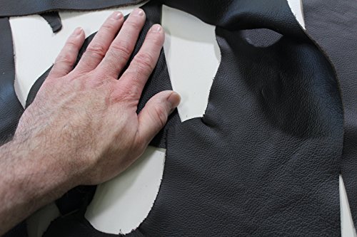 Schöne Lederreste, Lederstücke, Bastelleder, braun, dunkelbraun, Rindleder, Nappaleder - 3