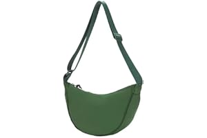 DWDC Borsa a Tracolla,Borsa a Tracolla per Donna Borsa a Tracolla Piccola in Nylon a Mezzaluna Morbida Borsa a Tracolla Casual Borsa a Tracolla Zaino a Tracolla