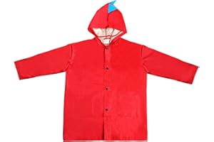 Daelesr Infantiles Chubasquero, Impermeable Abrigo Ropa Poncho de Lluvia para Niños Niñas, 5-8 Años Chaquetas Traje Capa de Lluvia con Capucha para al Aire Libre Ciclismo Cámping Senderismo