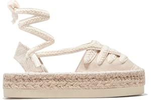 B&W Break&Walk - Sandalias Verano de Yute con cuña para Mujer y niña