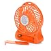 Produktbild LIMITA Tragbarer wiederaufladbarer LED-Lichtlüfter-Luftkühler Mini-Schreibtisch-USB-18650-Akku-Lüfter (Orange)