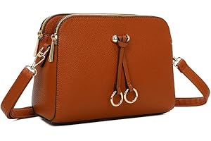 ELIOX Borsa a Tracolla Donna Piccola con 3 Scomparti Capienti - Borsa Mano PU Pelle Sintetica - Borsetta Moda Borse Spalla- Crossbody Bag