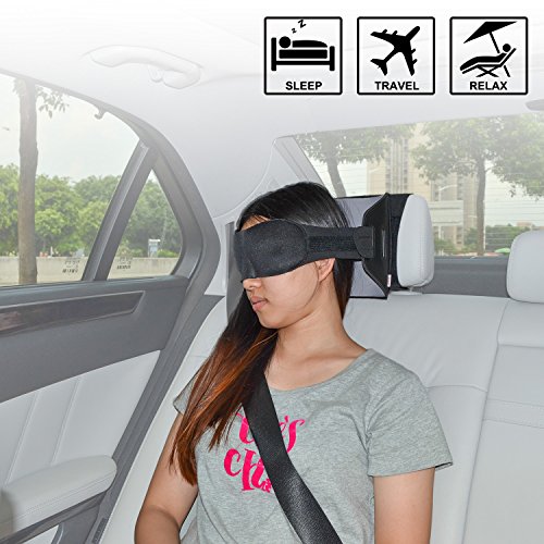 Preisvergleich Produktbild TFY Reiseschlafmaske mit Auto Kopfstützenhalter