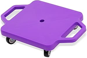 ‎ARKYOMI Kinder-Scooter-Board mit Griffen Lenkrollen quadratischer Kunststoff-Boden-Surfer für den Sportunterricht Kinder Sportunterricht Heimgebrauch (lila)