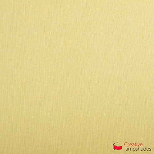 Lampenschirm Zylinder Hellgelb Leinwand – Durchmesser 35cm – H. 22cm, E27 Für Stand Pendelleuchten, Ja - 2
